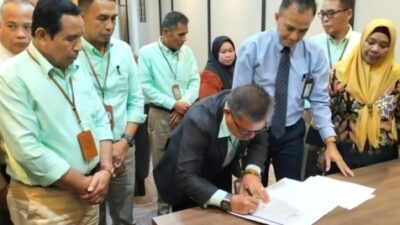 Mantap, Ketua KSP Berkat Andi Makkasau Teken MoU dengan Bank Sulselbar.