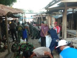 Mantap, Personel Koramil 1411-05 Bontibahari Bersihkan Pasar