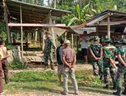 Personel Koramil 1411-03 Kajang Gelar Aksi Karya Bakti Pembersihab Pasar