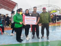Jelang HUT Bhayangkara, Ribuan Warga Antusias Ikuti Jalan Santai, Isteri Anggota Kodim Raih Hadiah Umroh