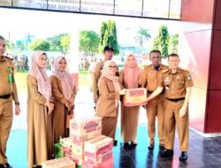 Jajaran Bapperida Serahkan Bantuan Untuk Korban Bencana Banjir