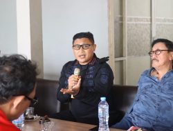 Dansat Brimob Polda Sulsel Ngopi Bareng Dengan Awak Media 