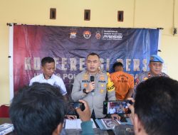 Polres Bulukumba Gelar Konferensi Pers Kasus Begal, Kapolres Ungkap Modus Pelaku
