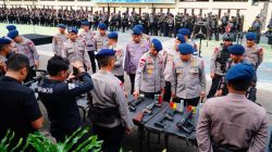 Satbrimob Sulsel Siaga ki Hadapi May Day, Personel dan Alutsus PHH Dicek Total