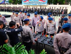 Satbrimob Sulsel Siaga ki Hadapi May Day, Personel dan Alutsus PHH Dicek Total