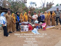 Dinas Sosial Kembali Salurkan  Bantuan Kepada Korban Kebakaran di Desa Bontobaji, Kajang